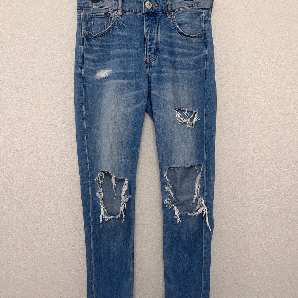 Distressed Blue Women's Jeans